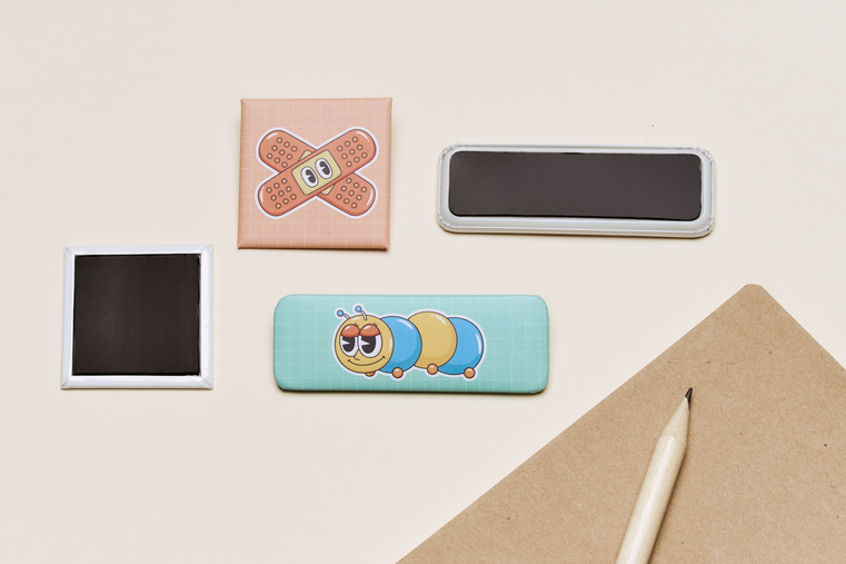 Rectangular metallic magnets